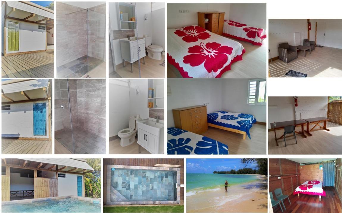 Mara'Ai Le Spot Tubuai, Chambre Triple Deluxe Mahu Sdb Privee Avec Piscine Mataura 외부 사진
